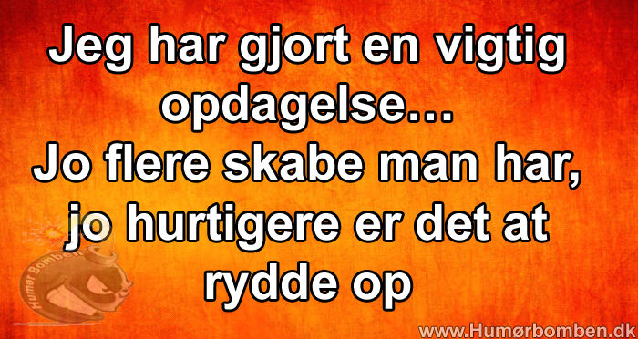 Jeg har gjort en vigtig opdagelse