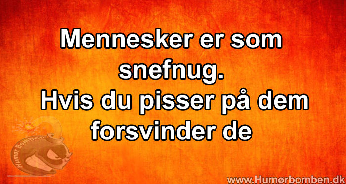 Mennesker er som snefnug
