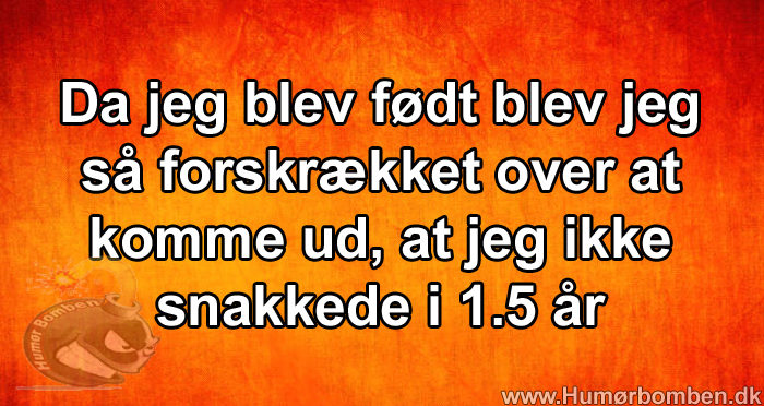 Da jeg blev født