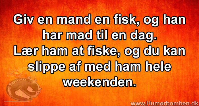 Giv en mand en fisk