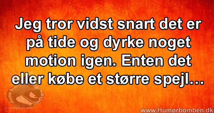 Jeg tror vidst snart det er på tide