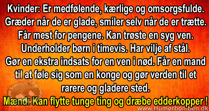 Kvinder vs mænd