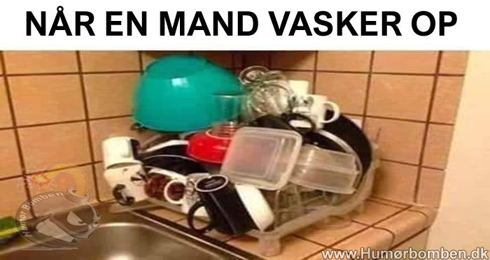 NÅR EN MAND VASKER OP