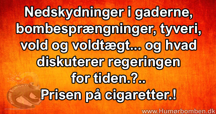 Prisen på cigaretter