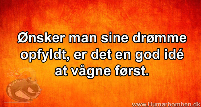 Ønsker man sine drømme opfyldt