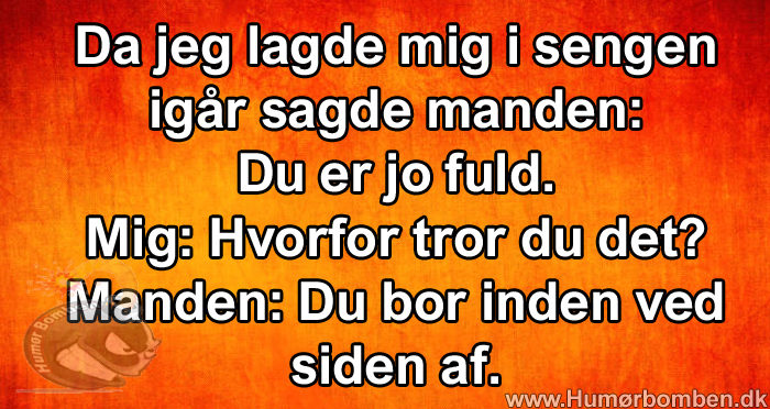 Du bor inden ved siden af