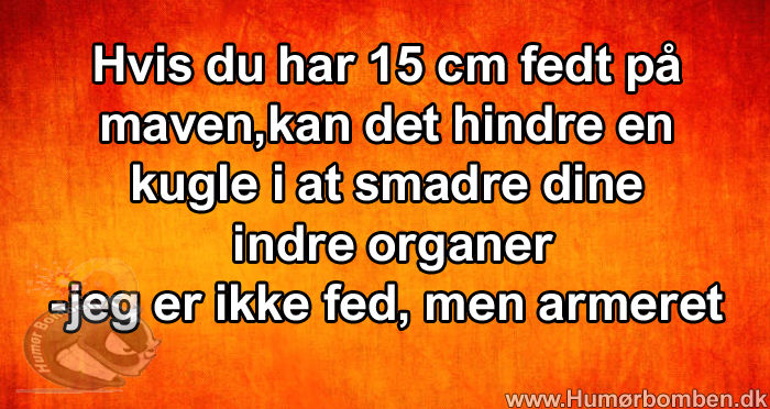 Hvis du har 15 cm fedt
