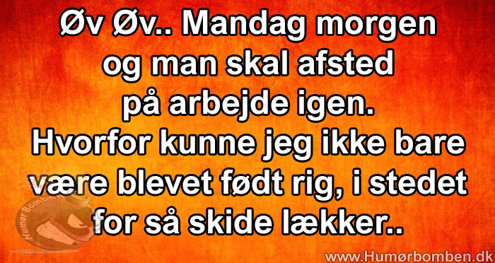 Mandag morgen