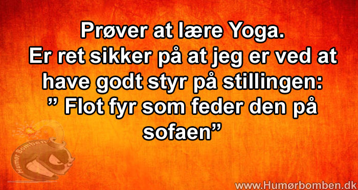 Prøver at lære Yoga