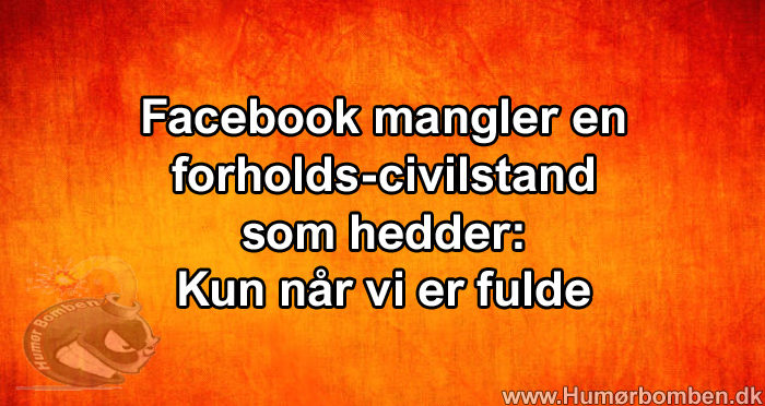Facebook mangler en forholds-civilstand