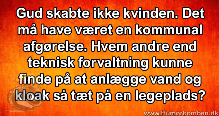 Gud skabte ikke kvinden
