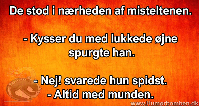 De stod i nærheden af misteltenen
