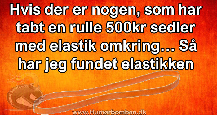 Hvis der er nogen, som har tabt