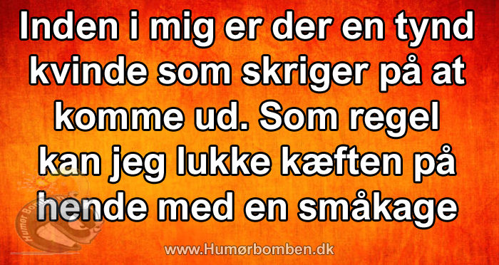 Inden i mig er der en tynd kvinde