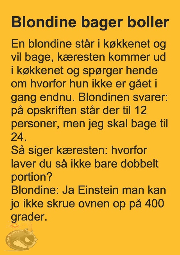 Blondine bager boller