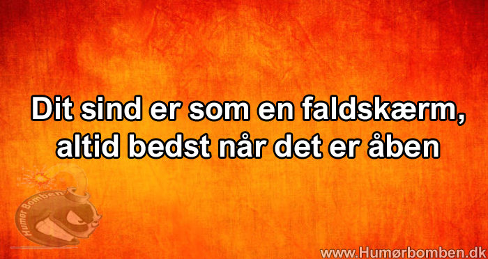 Dit sind er som en faldskærm