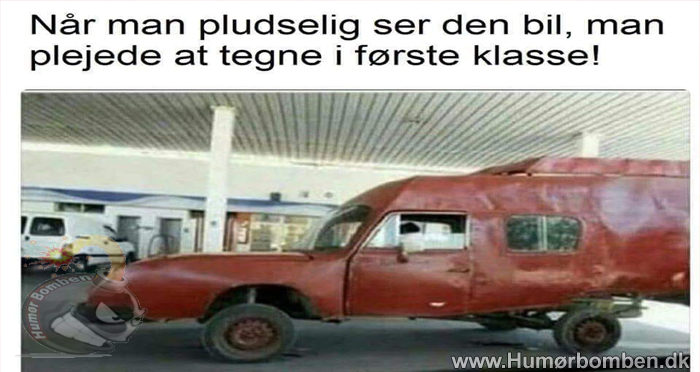 Når man pludselig ser den bil man plejede at tegne i første klasse
