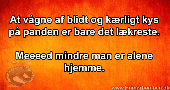 At vågne af blidt og kærligt kys