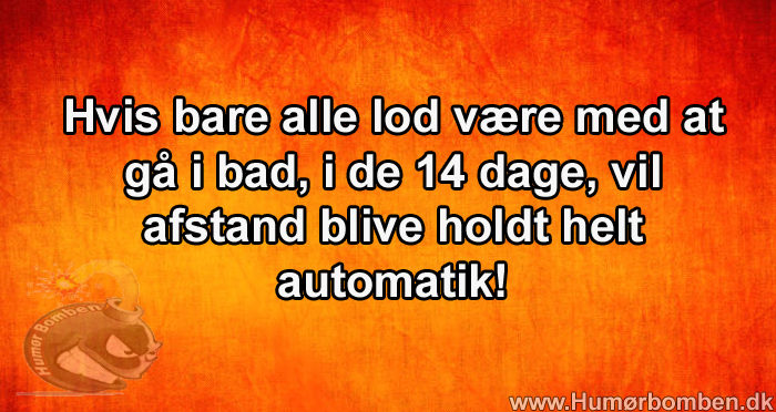 Hvis bare alle lod være med at gå i bad