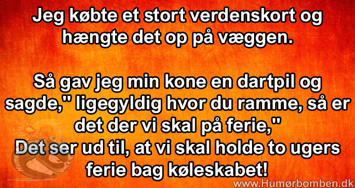 Jeg købte et stort verdenskort