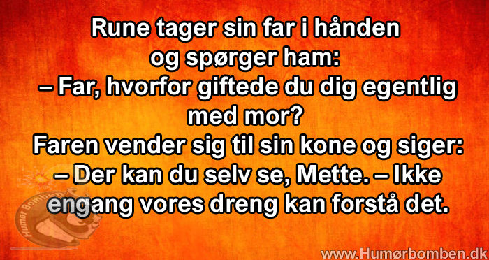 Rune tager sin far i hånden