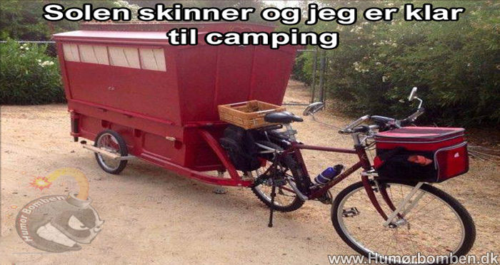 Jeg er klar til camping
