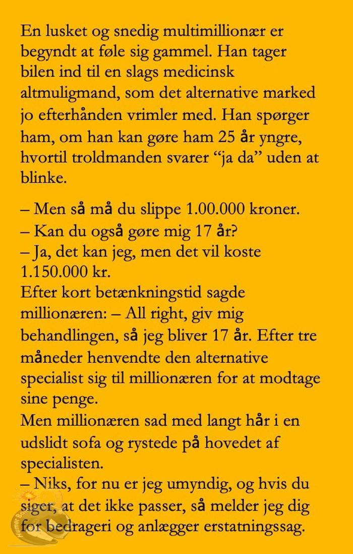 En lusket millionær