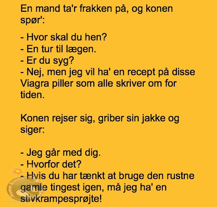 En mand skal til lægen