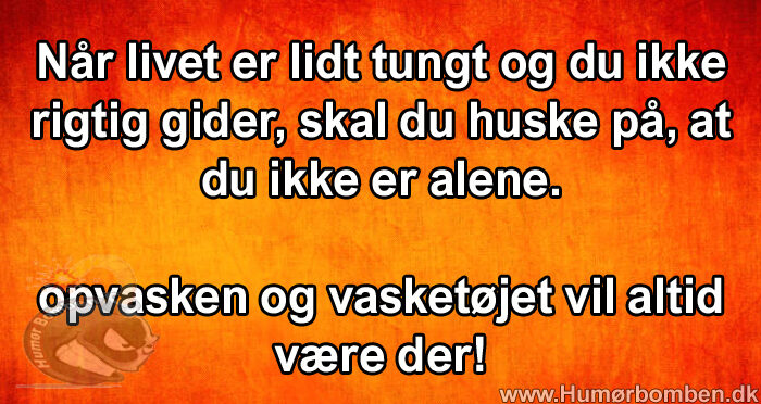 Når livet er lidt tungt