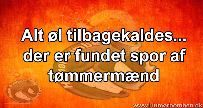 Alt øl tilbagekaldes