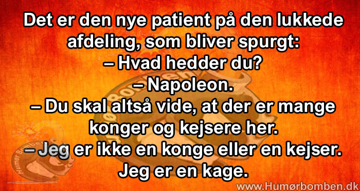 Det er den nye patient på den lukkede afdeling