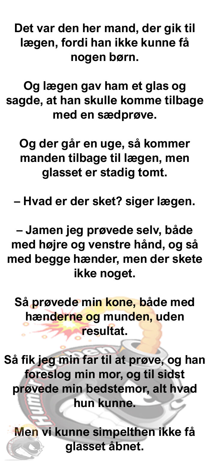Det var den her mand, der gik til lægen