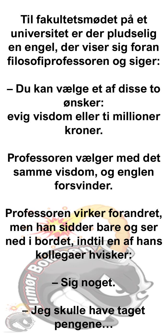 Til fakultetsmødet på et universitet