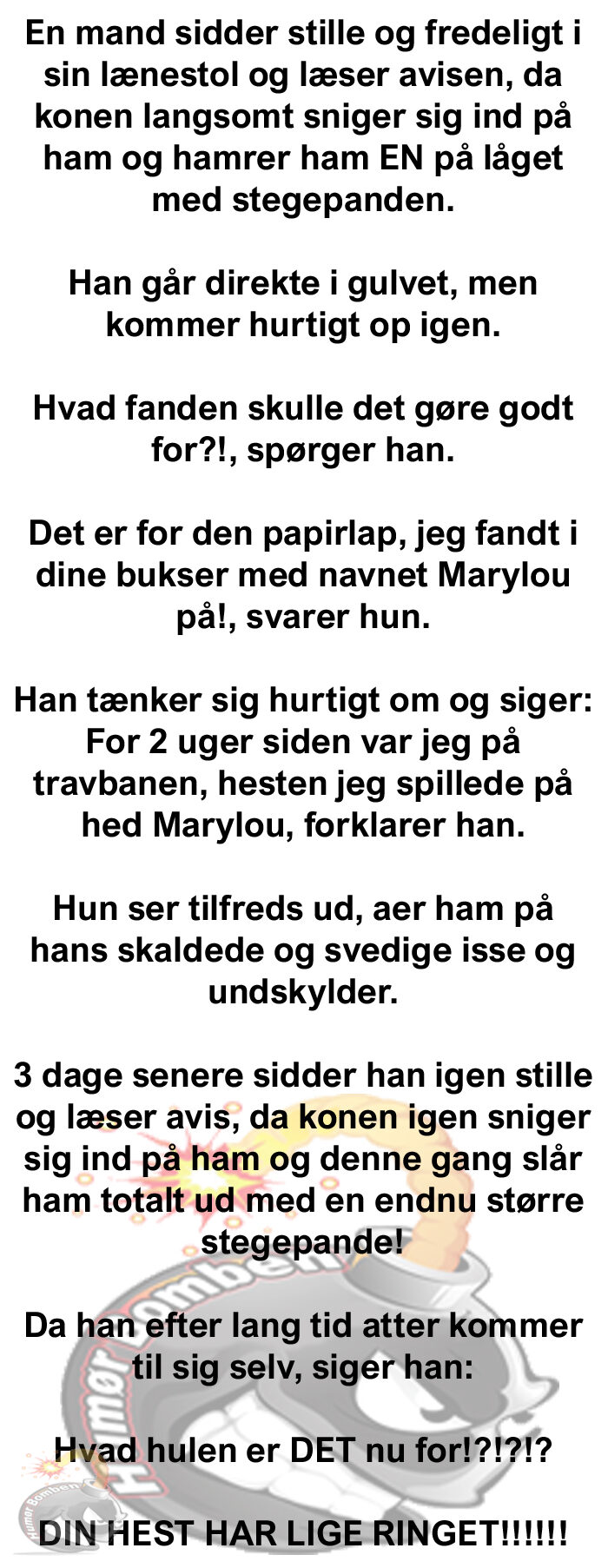 En mand sidder stille og fredeligt i sin lænestol