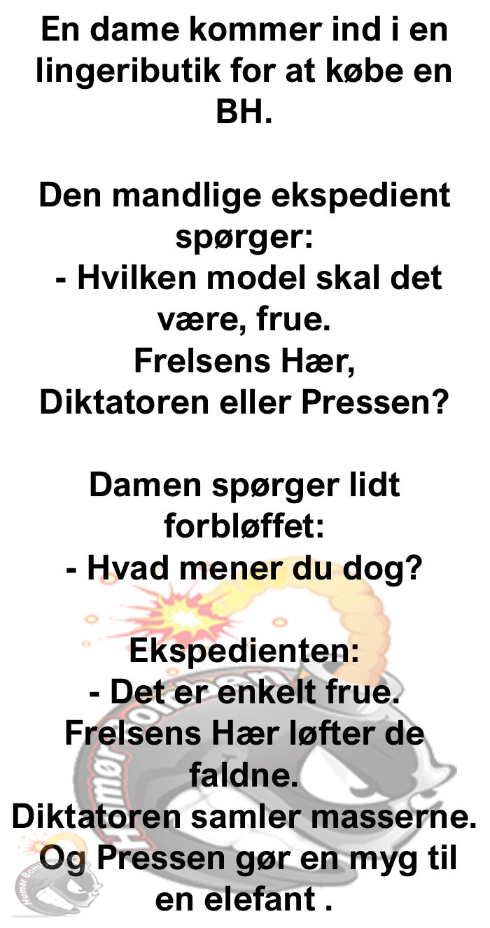 En dame kommer ind i en lingeributik