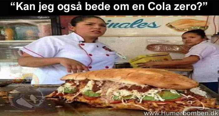Kan jeg også bede om en Cola zero