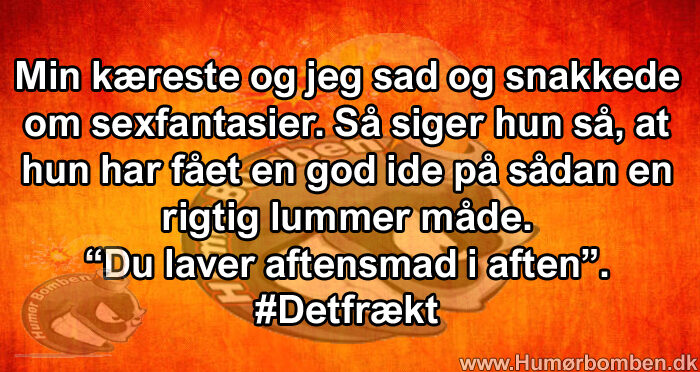 Min kæreste og jeg sad og snakkede