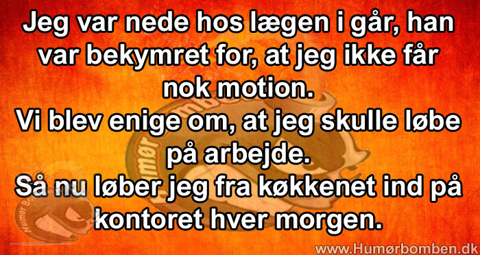 Jeg var nede hos lægen i går
